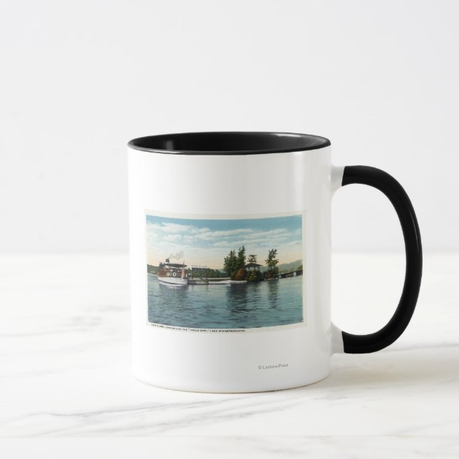 Farbror Sam Steamer vid Loon Island Landing Mugg (Höger)