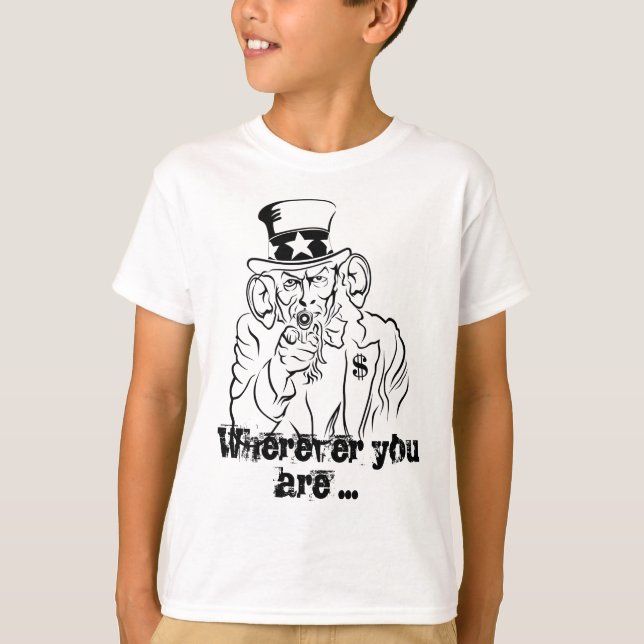 Farbror Sam Tee Shirt (Framsida)