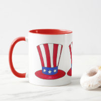 Farbror Sam Top hat juli 4:e USA Patriotic