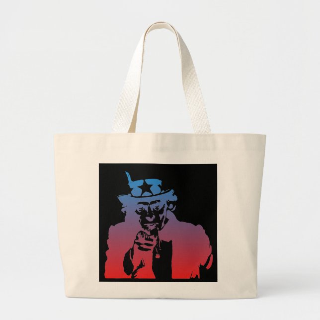 farbror Sam Tote Bag Jumbo Tygkasse (Framsidan)
