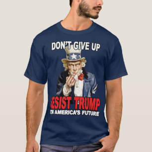 Farbror Sam trotsar Trump - Mellanfinger - Anti Tr T Shirt