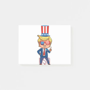 farbror sam trump post-it block