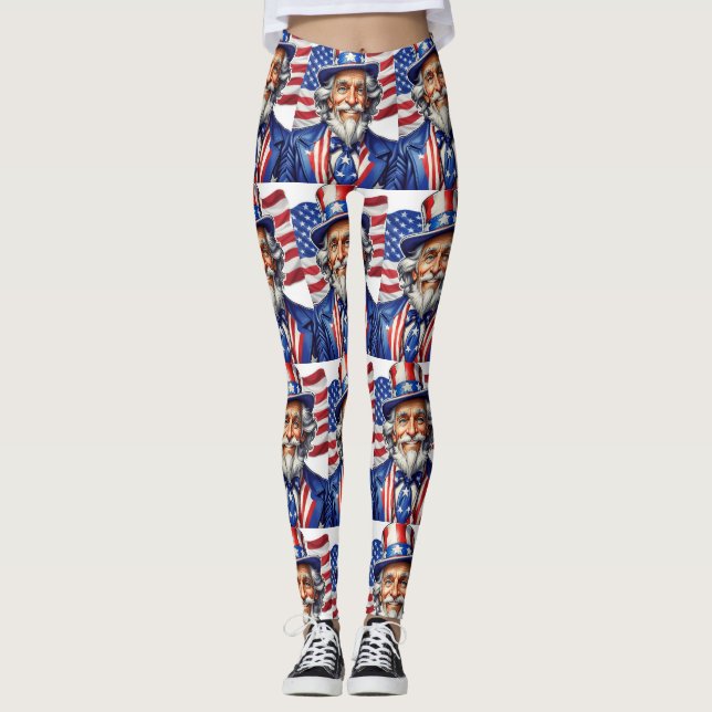 farbror Sam USA Leggings (Framsida)