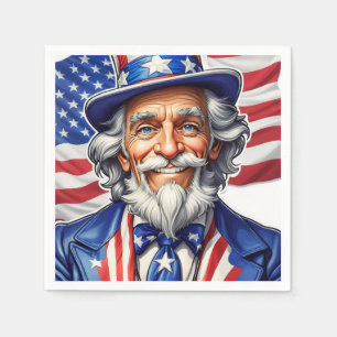 farbror Sam USA Pappersservett