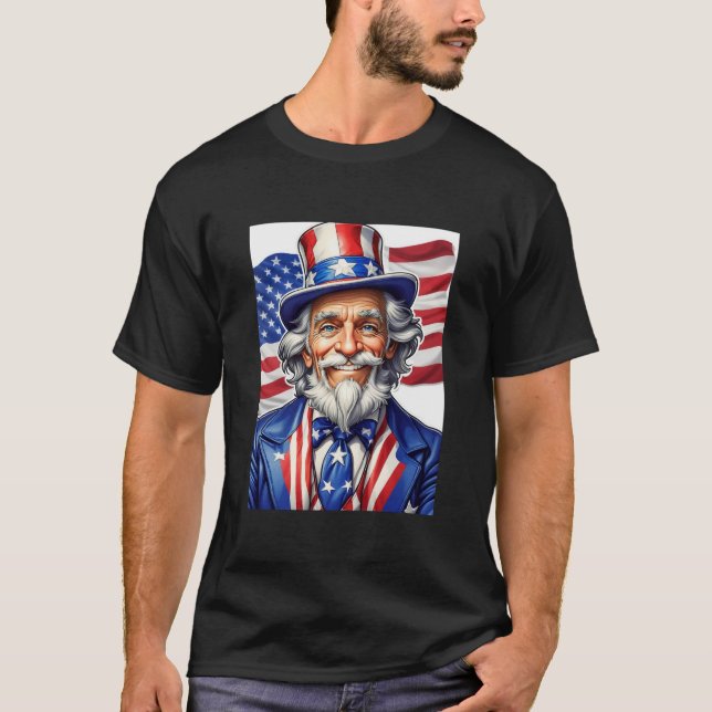 farbror Sam USA T Shirt (Framsida)
