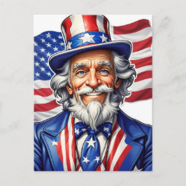 farbror Sam USA Vykort