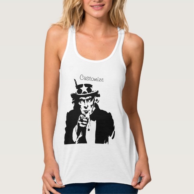 Farbror Sam vill ha Tanktopet Thunder_Cove Linne Med Racerback (Framsida)