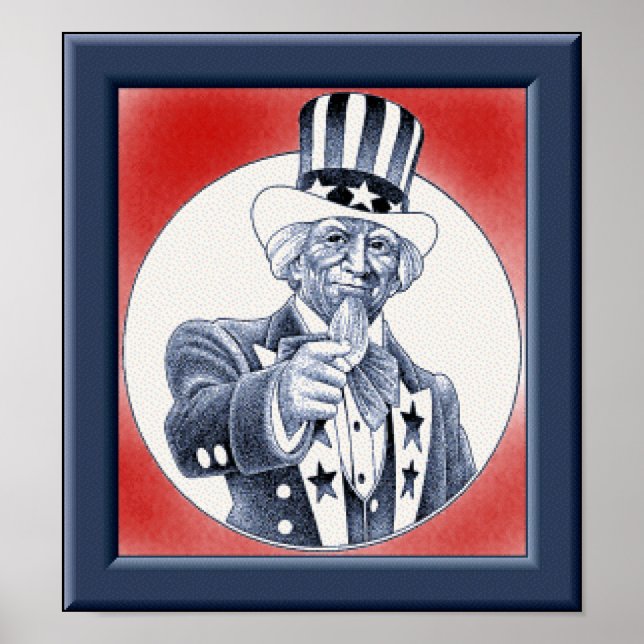 farbror Sam Wants You Poster (Framsidan)