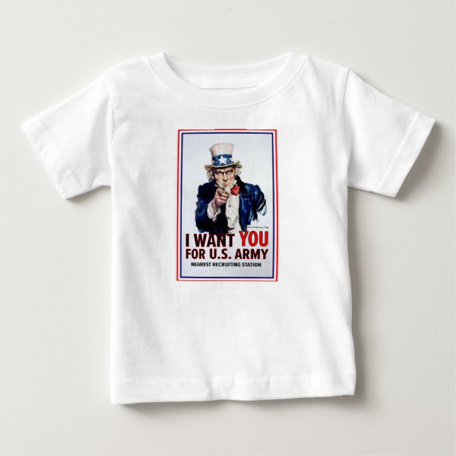 farbror Sam Wants You T Shirt (Framsida)