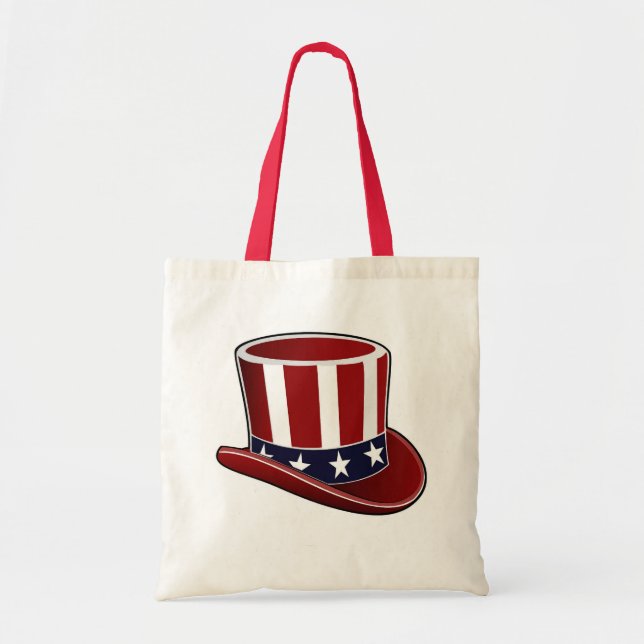 Farbror Sam's Hat Tote Bag Tygkasse (Framsidan)