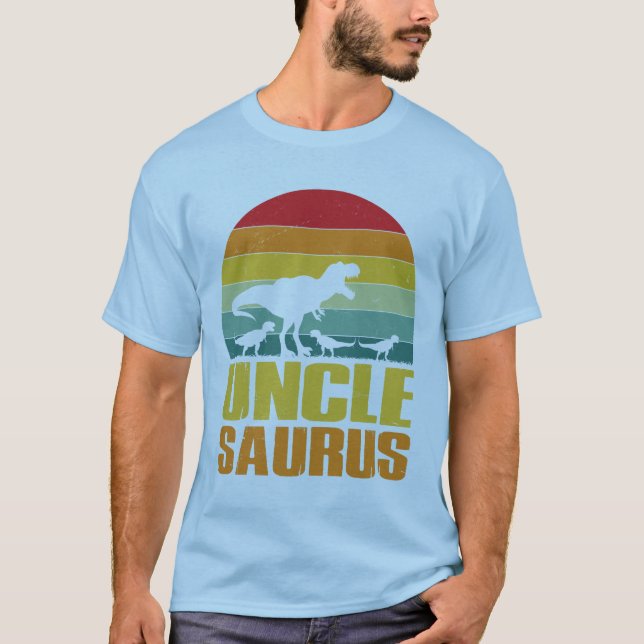 farbror saurus dinosaurie t shirt (Framsida)