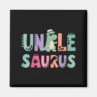Farbror Saurus Pappa Dinosaurie 3-års födelsedag T Magnet
