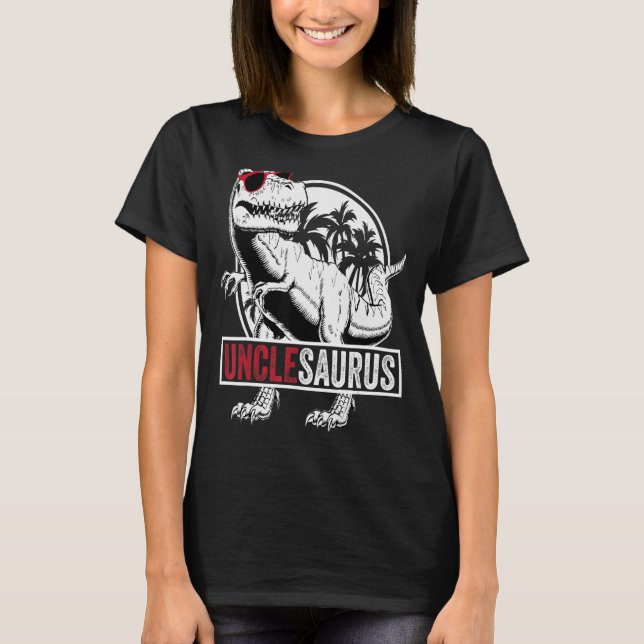 Farbror Saurus rex Manar Fars dag Family Matching T Shirt (Framsida)