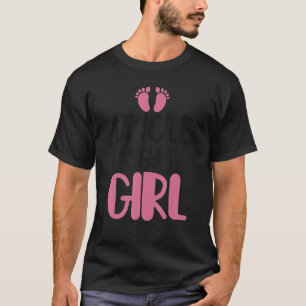 Farbror Says Girl Niece Baby Gender Reveal Announc T Shirt