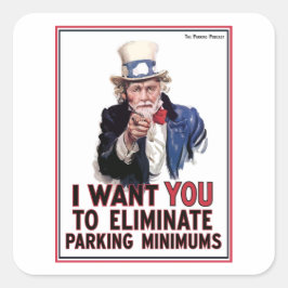 Farbror Shoup jag vill att du Sticker Fyrkantigt Klistermärke