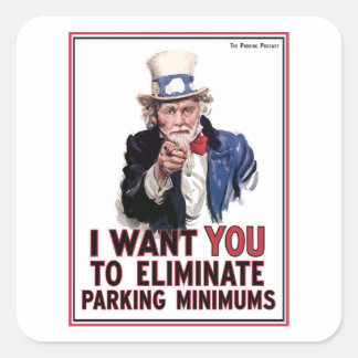 Farbror Shoup jag vill att du Sticker Fyrkantigt Klistermärke