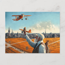 Farbror Sis vykort för Flygplan, Vintage Aircraft 