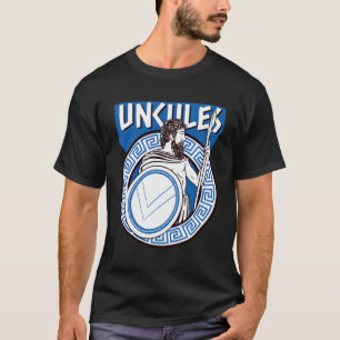 Farbror som säger grekiska Gud Hercules Pun Uncule T Shirt