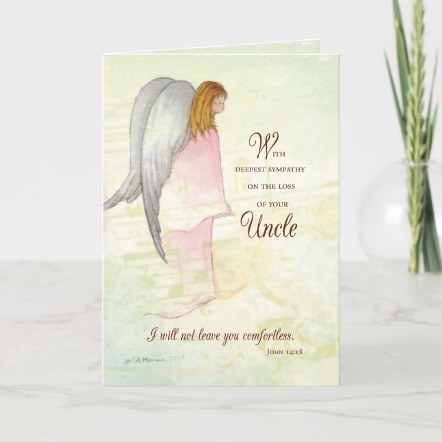 Farbror Sympathy Angel Kort (Framsida)