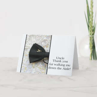Farbror Tack för att du gick ner Aisle Kort
