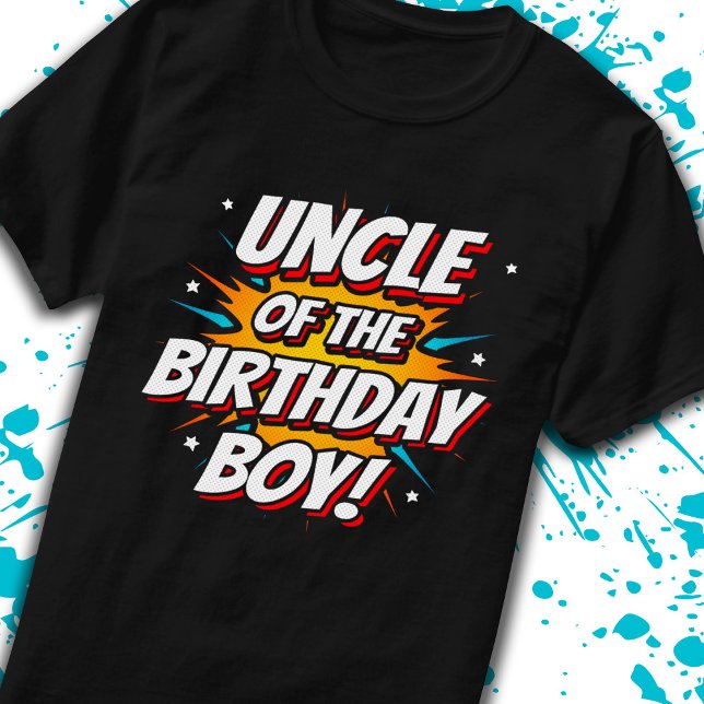 Farbror, Tecknader i Birthday Boy Superassistance  T Shirt (Skapare uppladdad)