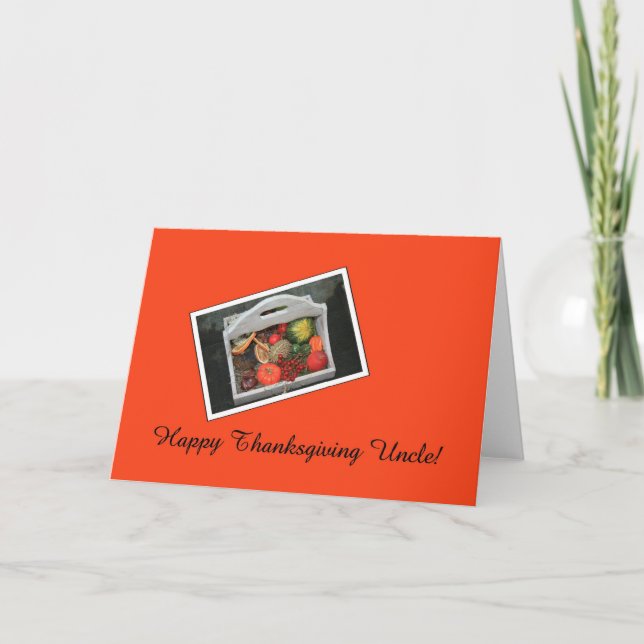 Farbror Thanksgiving Card Helgkort (Framsida)