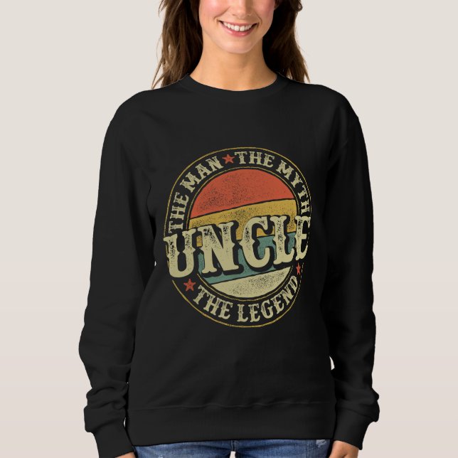 Farbror The Man The Myth the Legend Fars dag UNc T Shirt (Framsida)