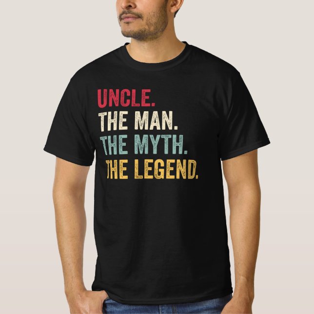 Farbror The Man The Myth the Legend Funny T Shirt (Framsida)