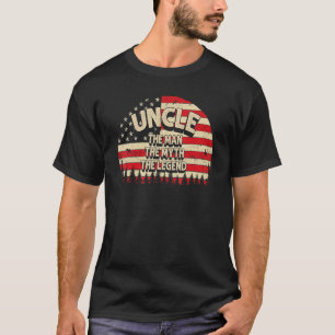 Farbror The Man The Myth the Legend Manar USA flag T Shirt