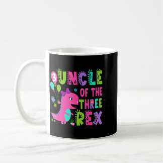 Farbror till 3-års födelsedag T-Rex dinosaurie T-R Kaffemugg