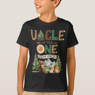 Farbror till den lyckliga campisten 1-års camping t shirt