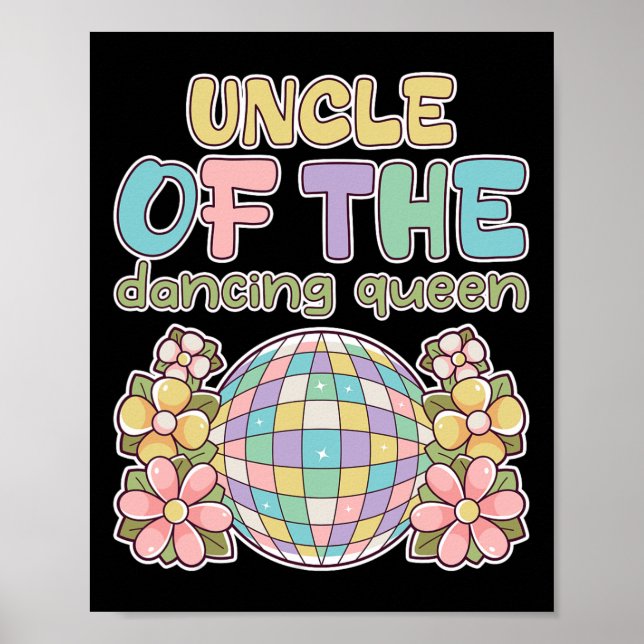 Farbror till drottningen Dancing Retro 17:e födels Poster (Framsidan)