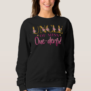Farbror till miss One Derful 1st Birthday Party Fi T Shirt