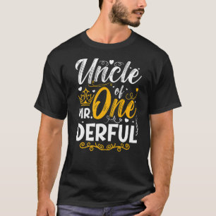 Farbror till Mr One Derful Party Matching Family 1 T Shirt