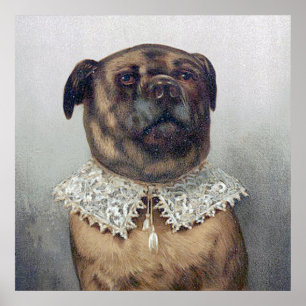 Farbror Toby, typisk Kitch-konst av Frederick Diel Poster