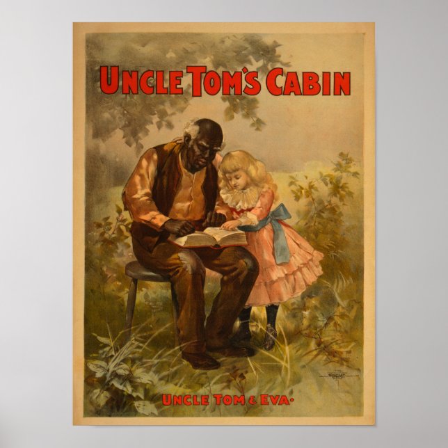 Farbror Toms Cabin Black Man & Girl Theater Poster (Framsidan)