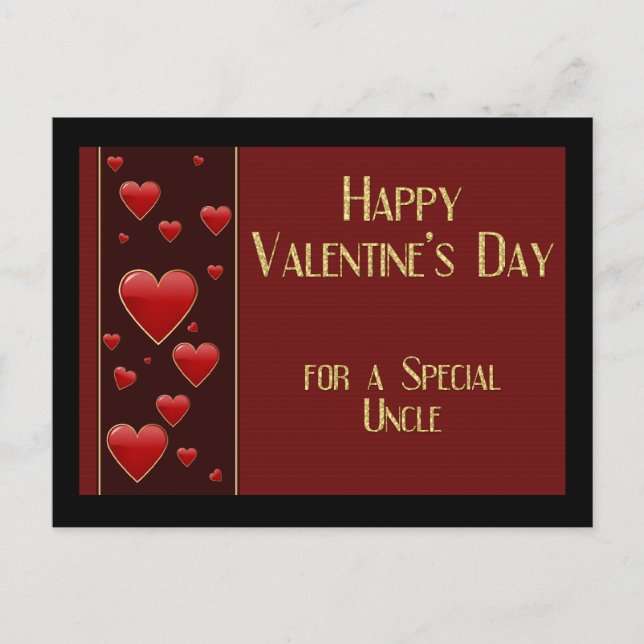 Farbror Valentine vycard Helg Vykort (Framsida)