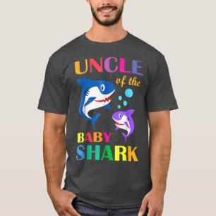 Farbror vid Baby-födelsedag, farbror Shark Chris T Shirt