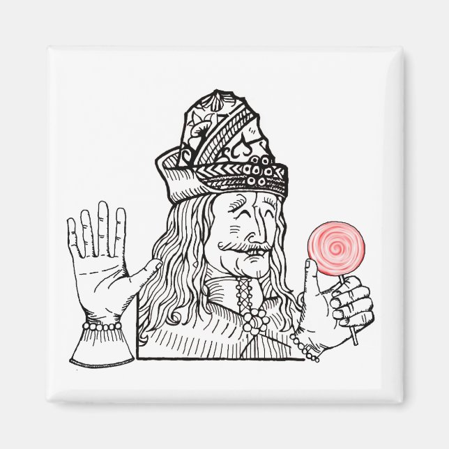 Farbror Vlad har en lollipop Magnet (Framsidan)