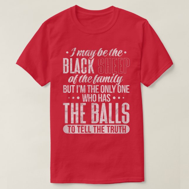 Fårcitat Farmer Farm Animal Disted T Shirt (Design framsida)