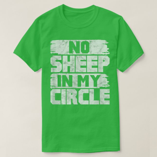 Fårcitat Farmer Farm Animal Disted T Shirt (Design framsida)