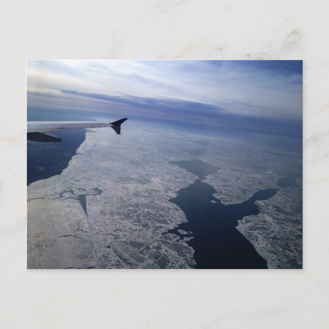 Färd över fryst Vatten Vykort (Framsida)