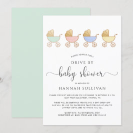 Färdbussar för matlagning i Parad med babystövel Inbjudningar