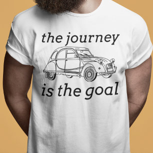 Färden är målet - 2 CV gammaldags citat T Shirt