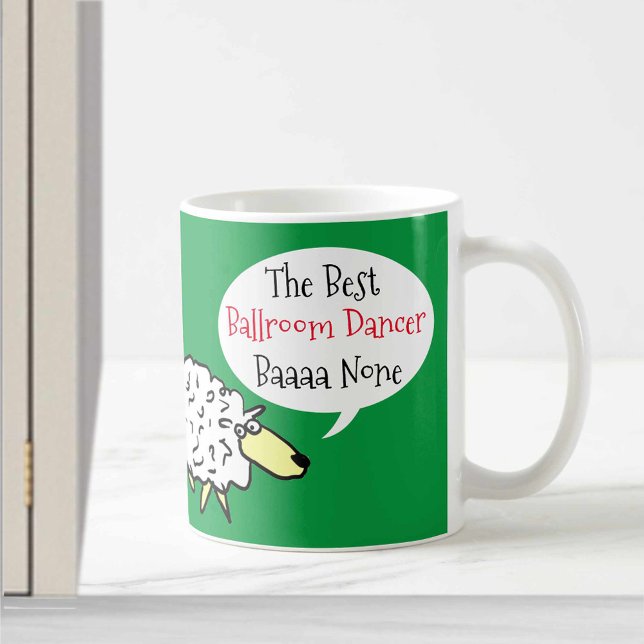 Fårdesign Bästa Ballroom Dancer Coffee Mugg (Skapare uppladdad)