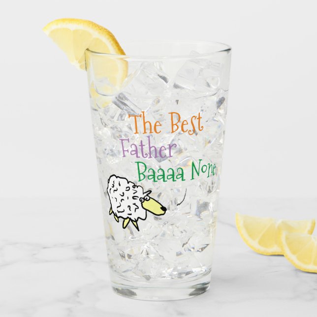 Fårdesign för bästa Far-glas Glaskopp (Framsida Ice)