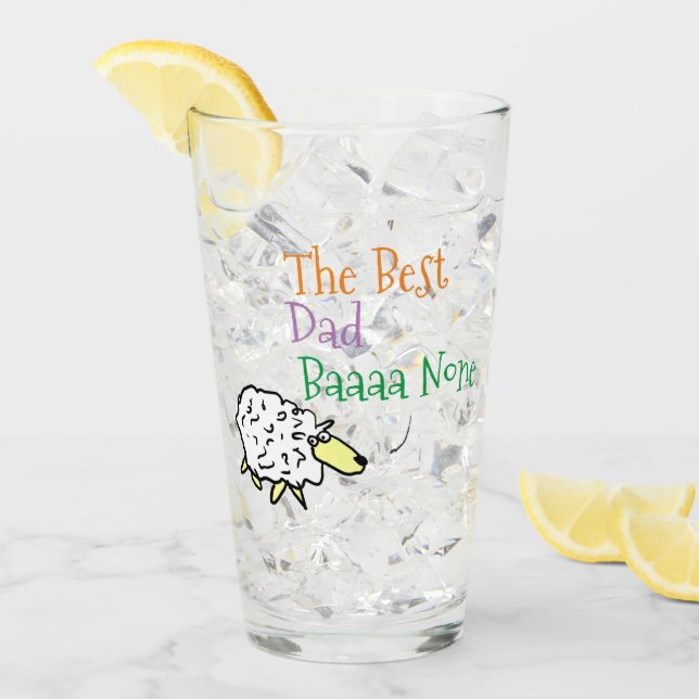 Fårdesign för bästa Pappa-glas Glaskopp (Framsida Ice)