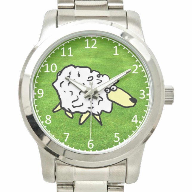 Fårdesign, illustration armbandsur (Skapare uppladdad)