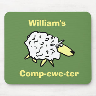 Fårdesign - komp-ewe-ter! musmatta