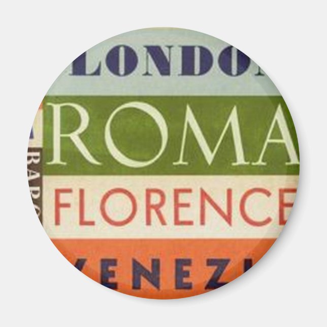 Färdetiketter, magnet (Framsidan)